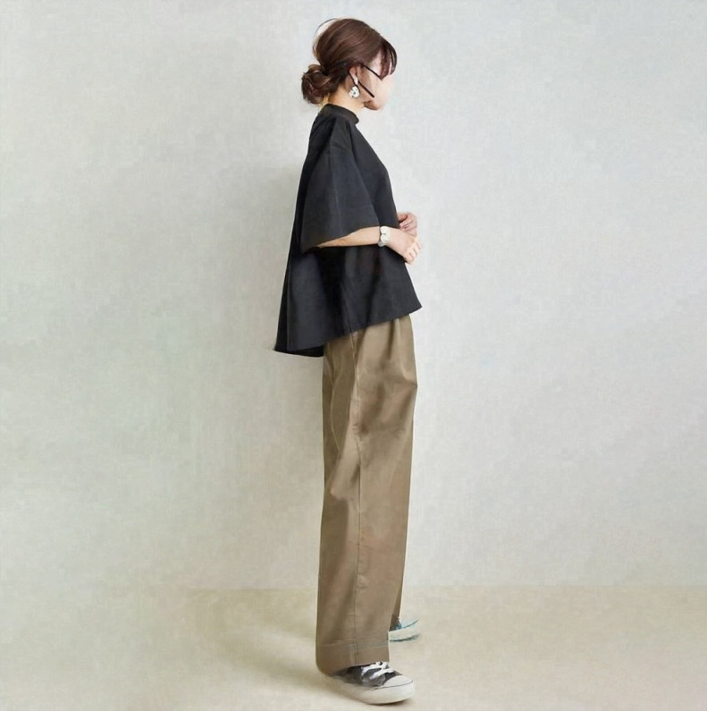 パンツセットアップ 洗練ゆったりパンツセットアップ