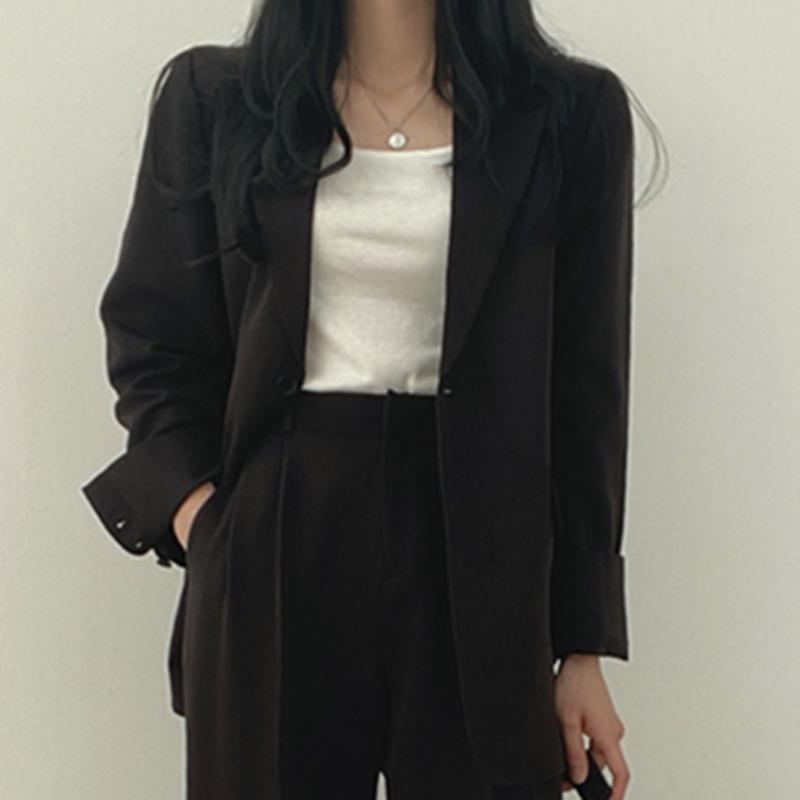 パンツセットアップ 上質感ゆったりシルエットセットアップ