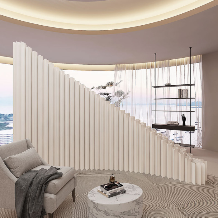 パーテーション 立体波型蛇腹式間仕切りパーテーション