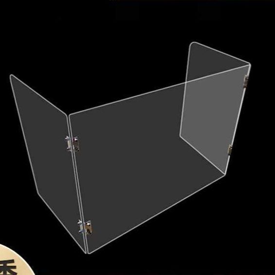 パーテーション 三面折りたたみ式透明卓上パーテーション