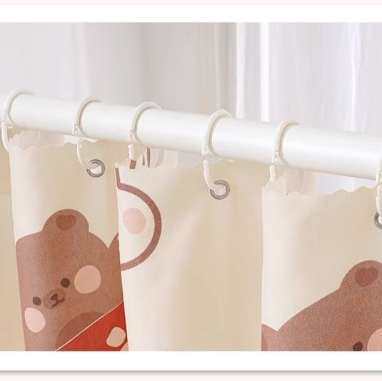 パーテーション 花柄と小花モチーフの間仕切りカーテン