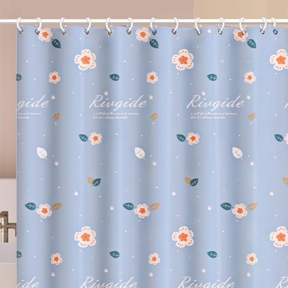 パーテーション 花柄と小花モチーフの間仕切りカーテン