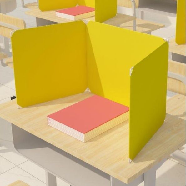 パーテーション 三面折りたたみ式飛沫防止卓上パーテーション