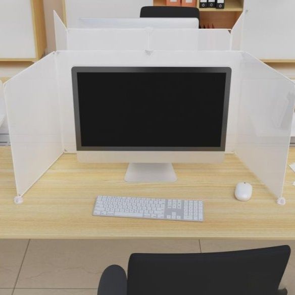 パーテーション 三面折りたたみ式飛沫防止卓上パーテーション