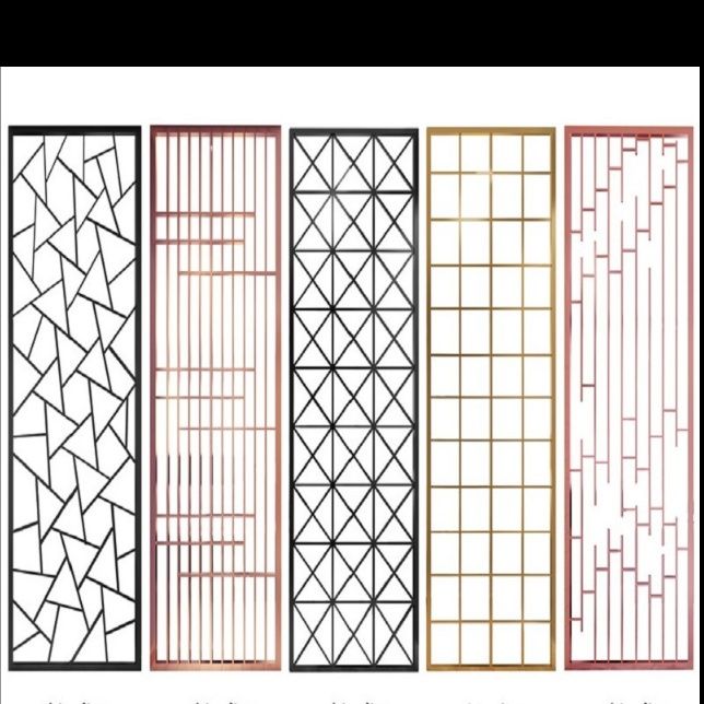 パーテーション 幾何学模様突っ張りパーテーション間仕切り