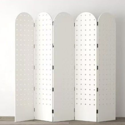 パーテーション 天然木製有孔ボード折り畳み式間仕切り収納衝立