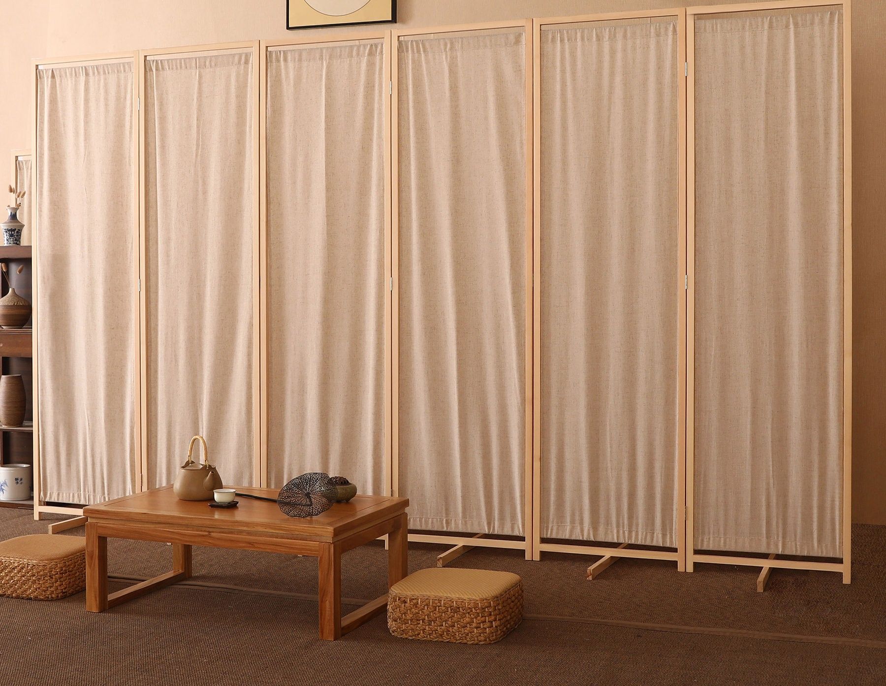 パーテーション 木製折りたたみ式和風パーテーション用布地