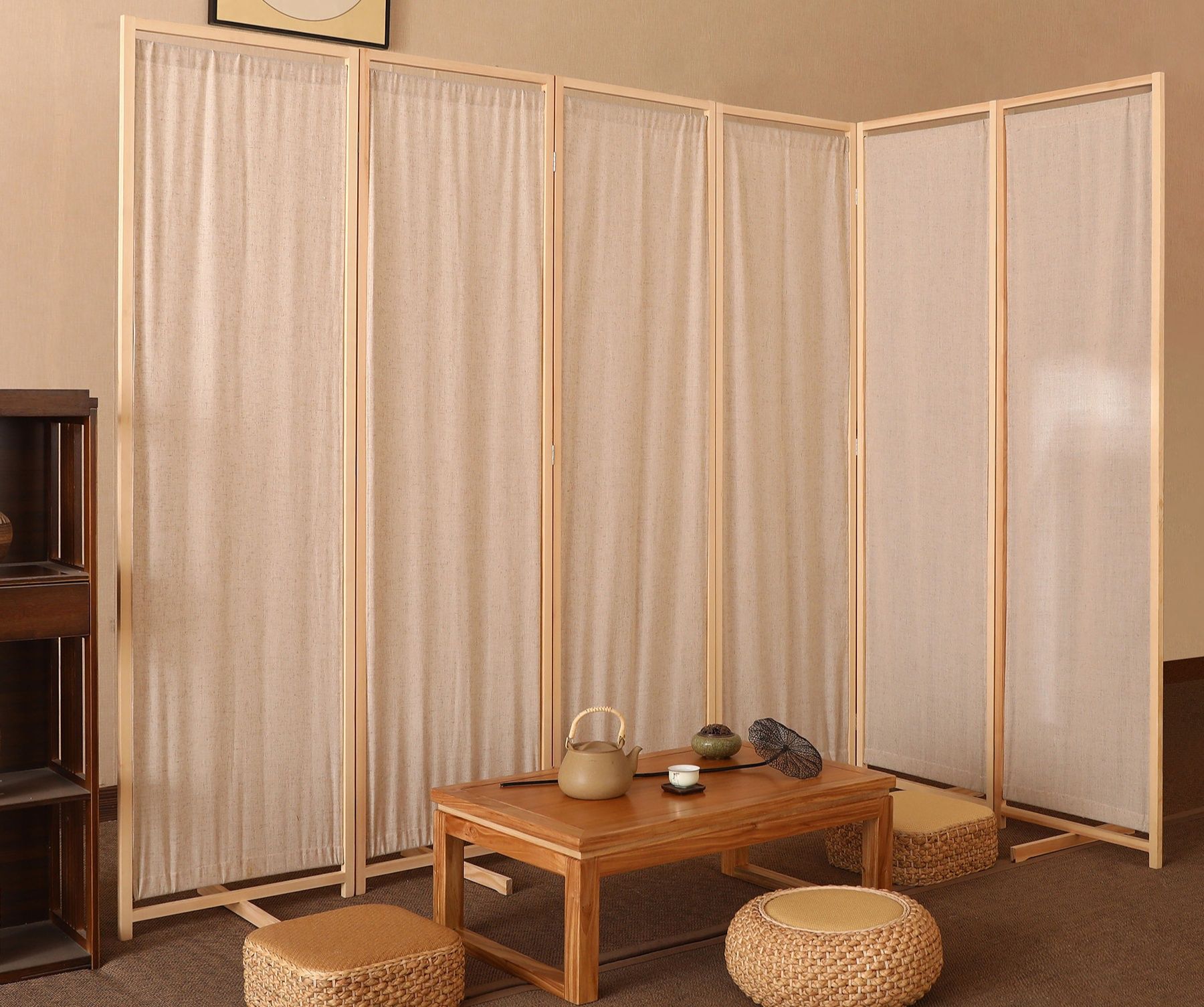 パーテーション 木製折りたたみ式和風パーテーション用布地
