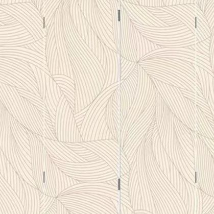 リーフ柄立体彫刻パーテーション四連