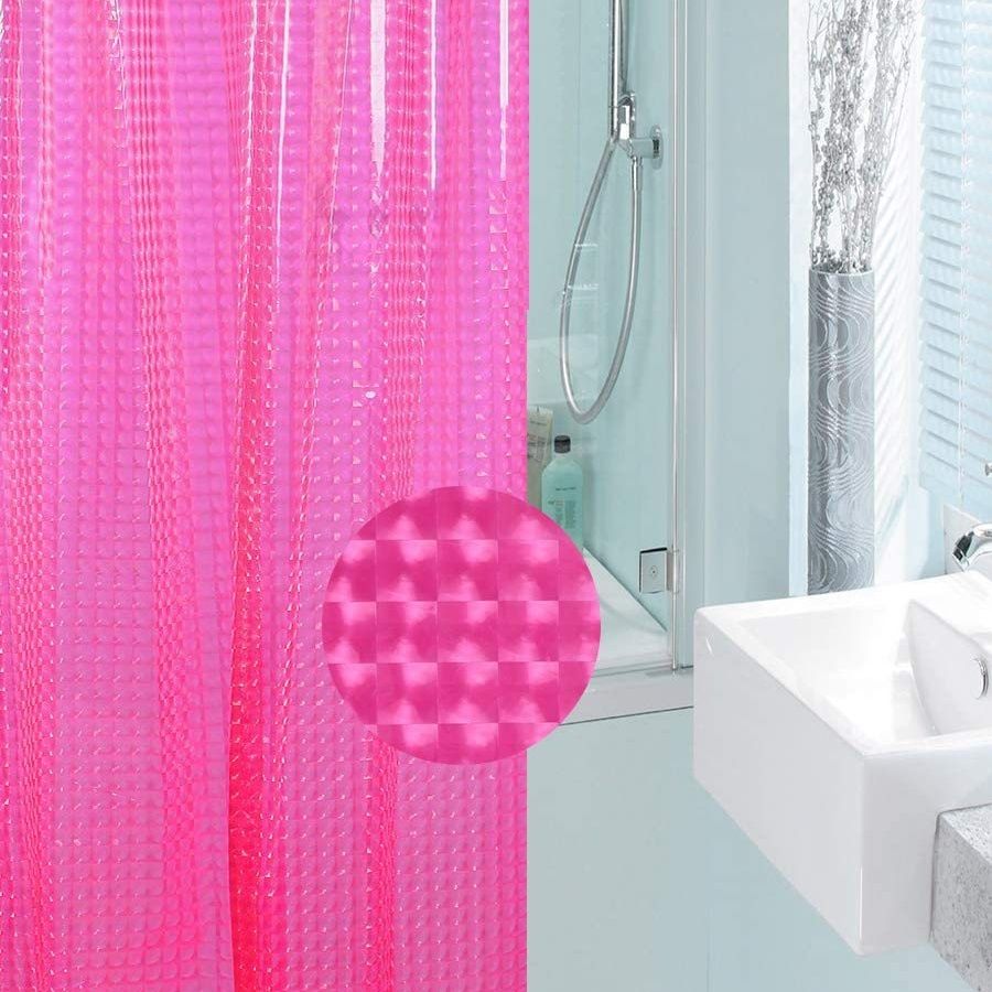 パーテーション 立体格子模様の半透明間仕切りカーテン