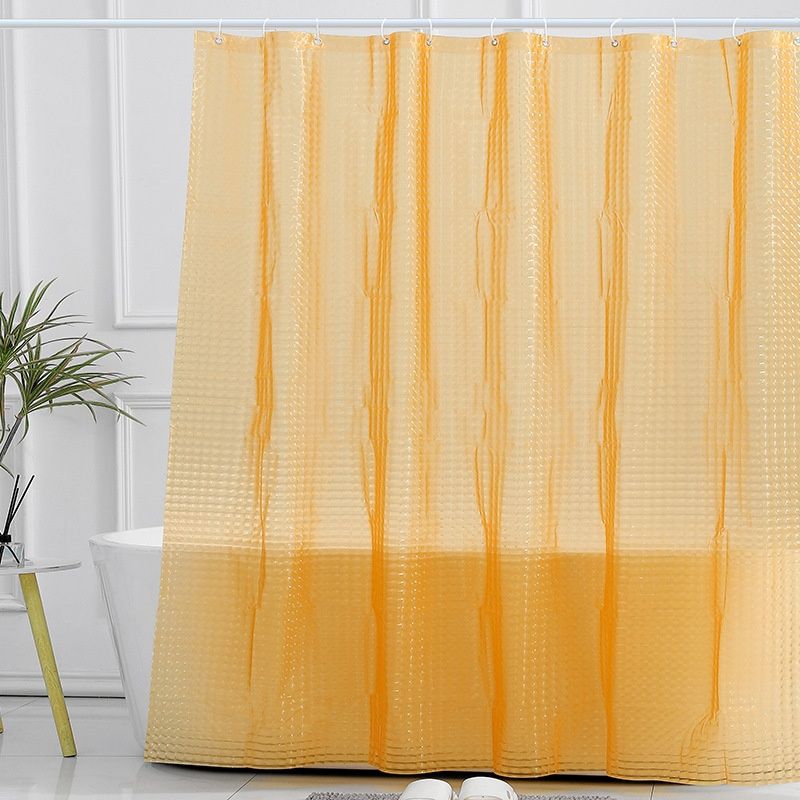 パーテーション 立体格子模様の半透明間仕切りカーテン