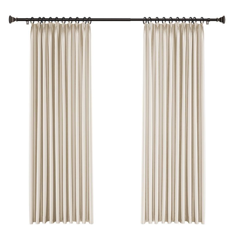 パーテーション 装飾金具付き二枚組間仕切りカーテン