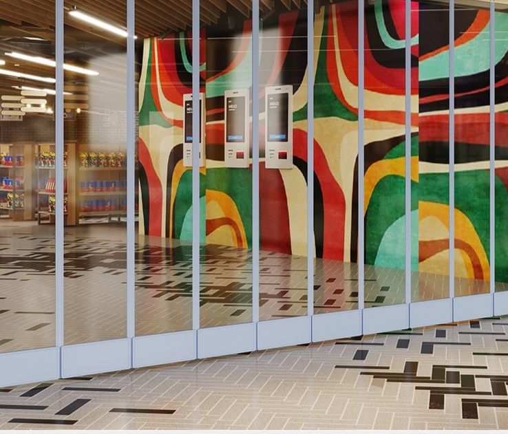 パーテーション 透明磁石式間仕切りパーテーションカーテン