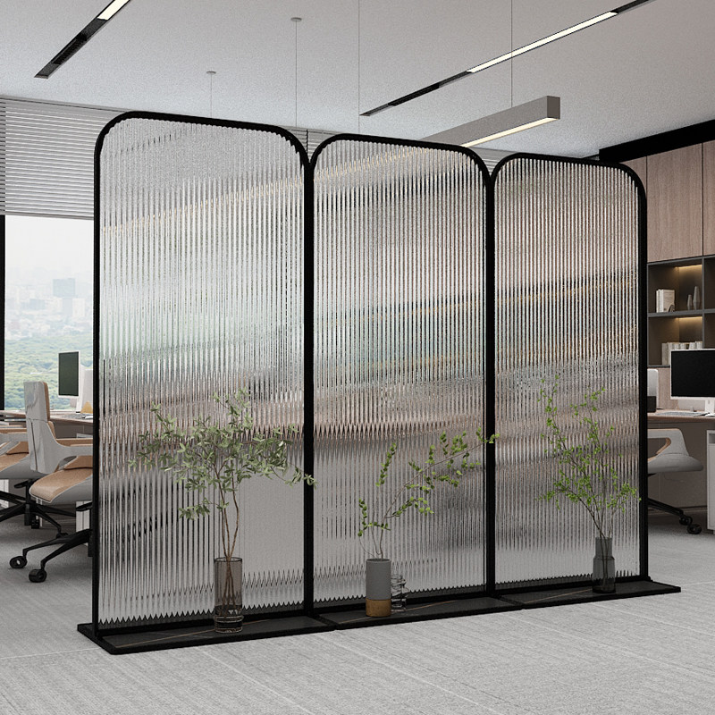 パーテーション 縦線装飾付き間仕切り