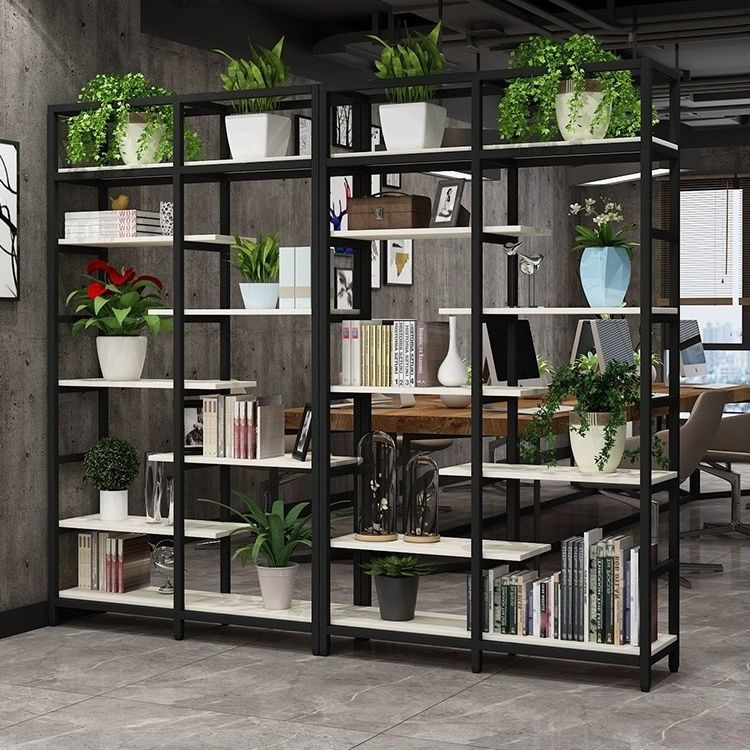 パーテーション 多段式オープンシェルフ間仕切り収納棚