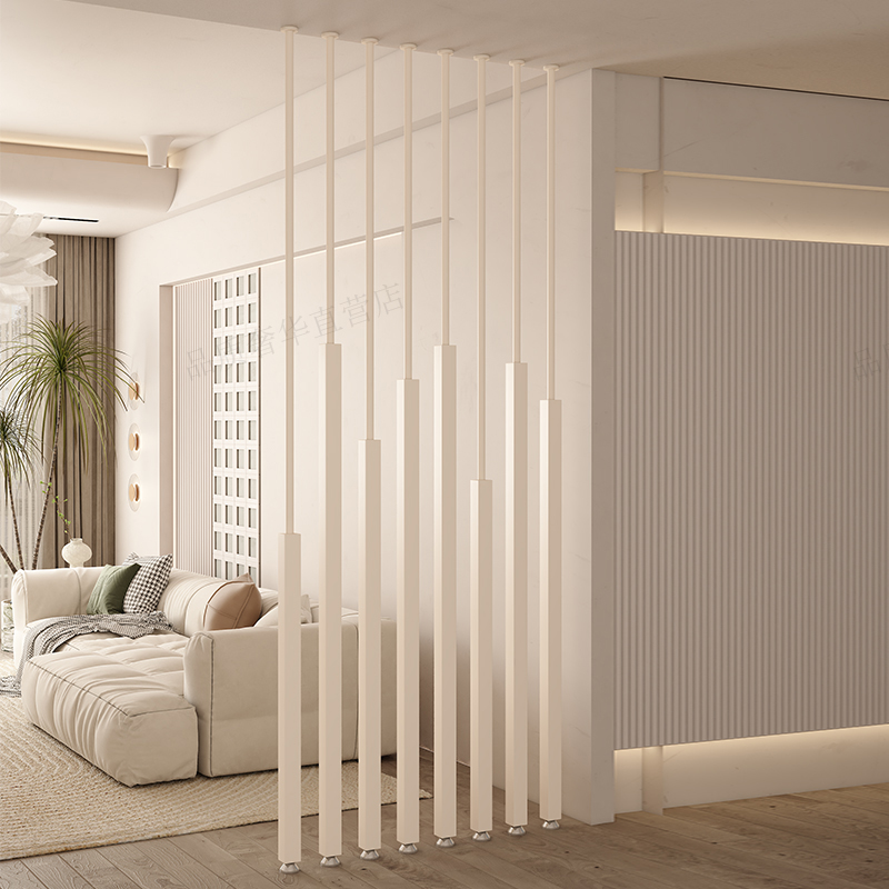 パーテーション 縦格子デザイン突っ張り式間仕切りパーテーション