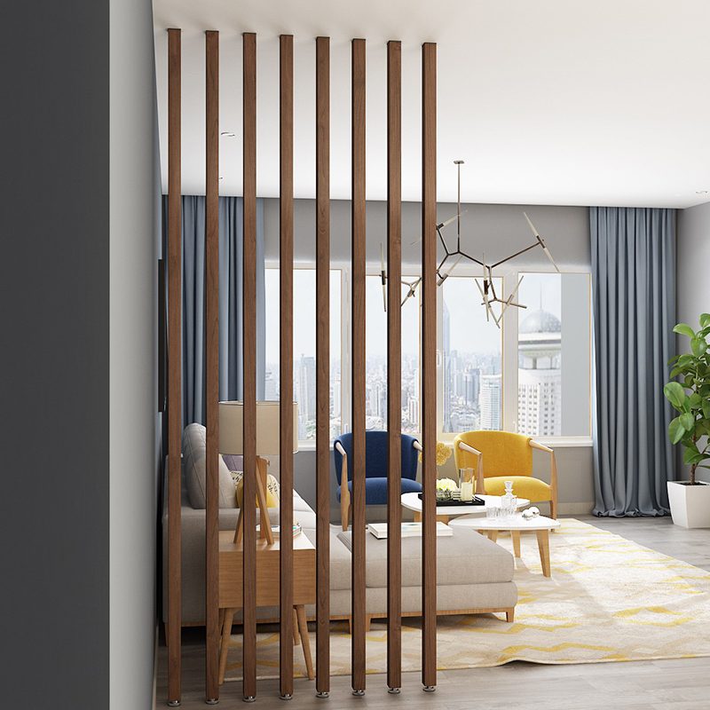 パーテーション 天然木縦格子パーテーション間仕切り
