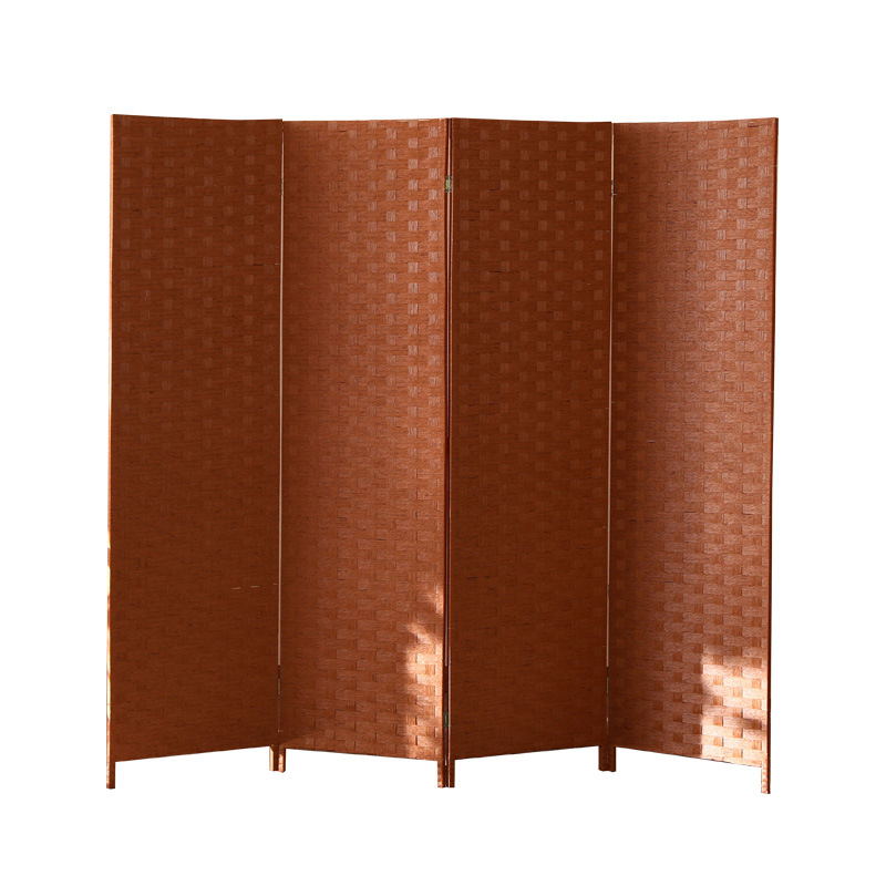 パーテーション 木製四連折りたたみ式間仕切りパーテーション