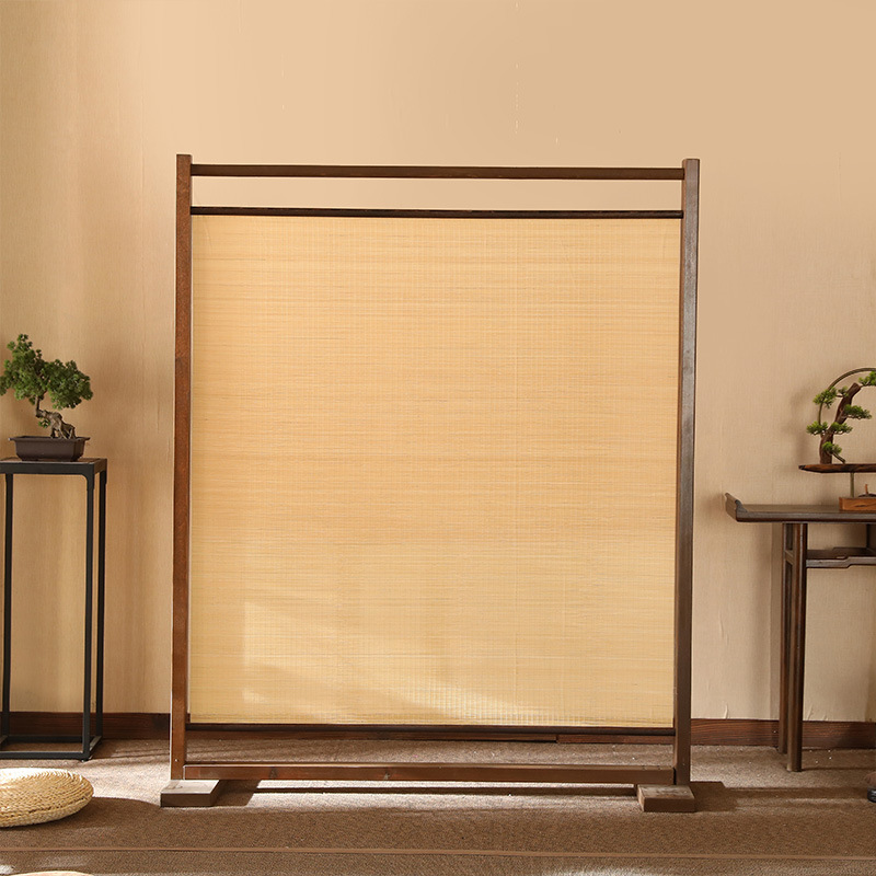 パーテーション 東洋古典絵巻木製間仕切り衝立