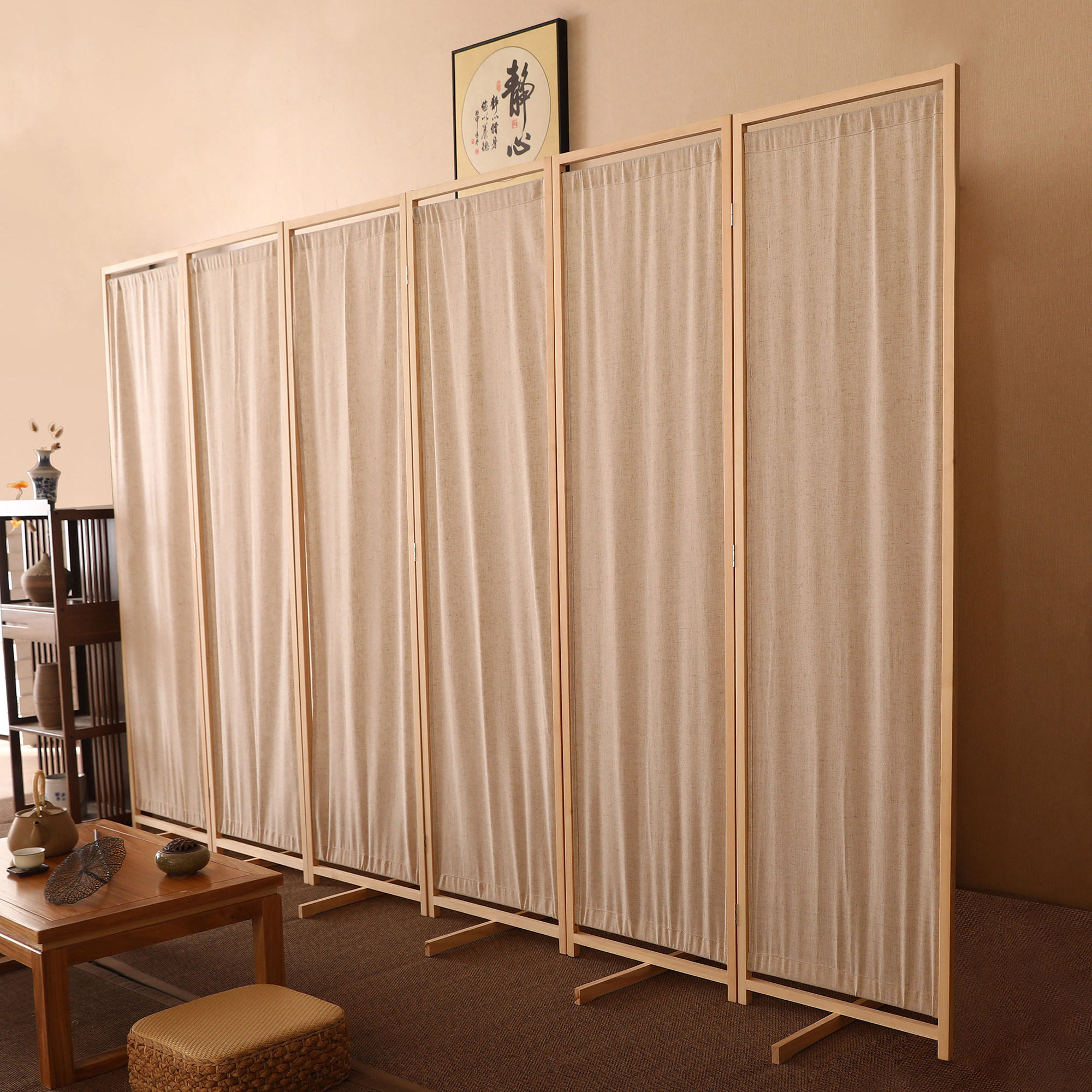 パーテーション 木製折りたたみ式和風パーテーション用布地