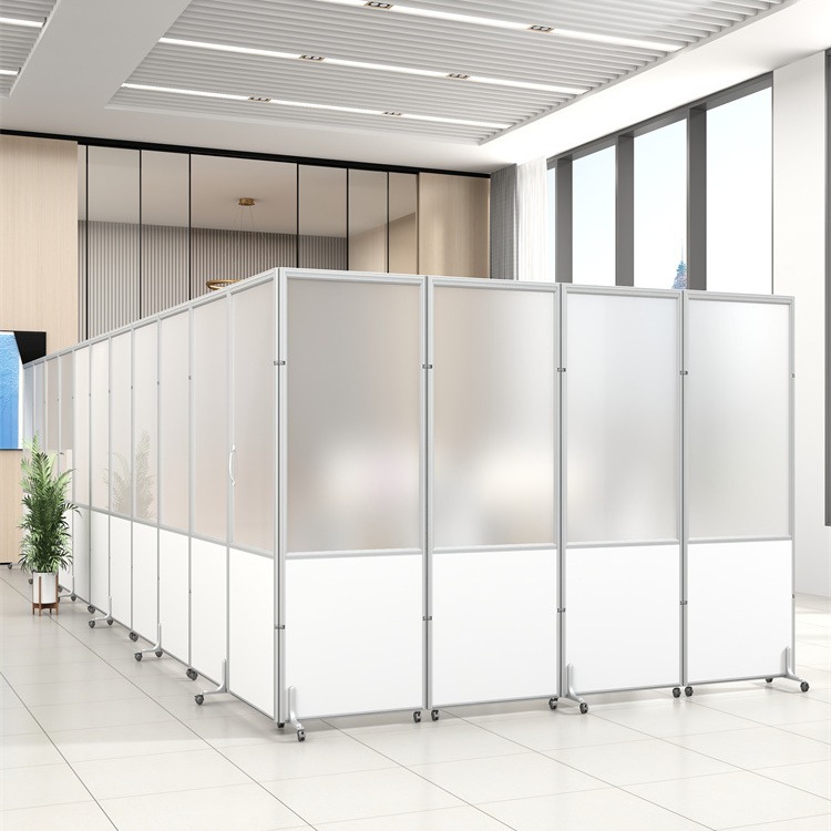 パーテーション オフィス移動式自立型間仕切りパネル連結セット