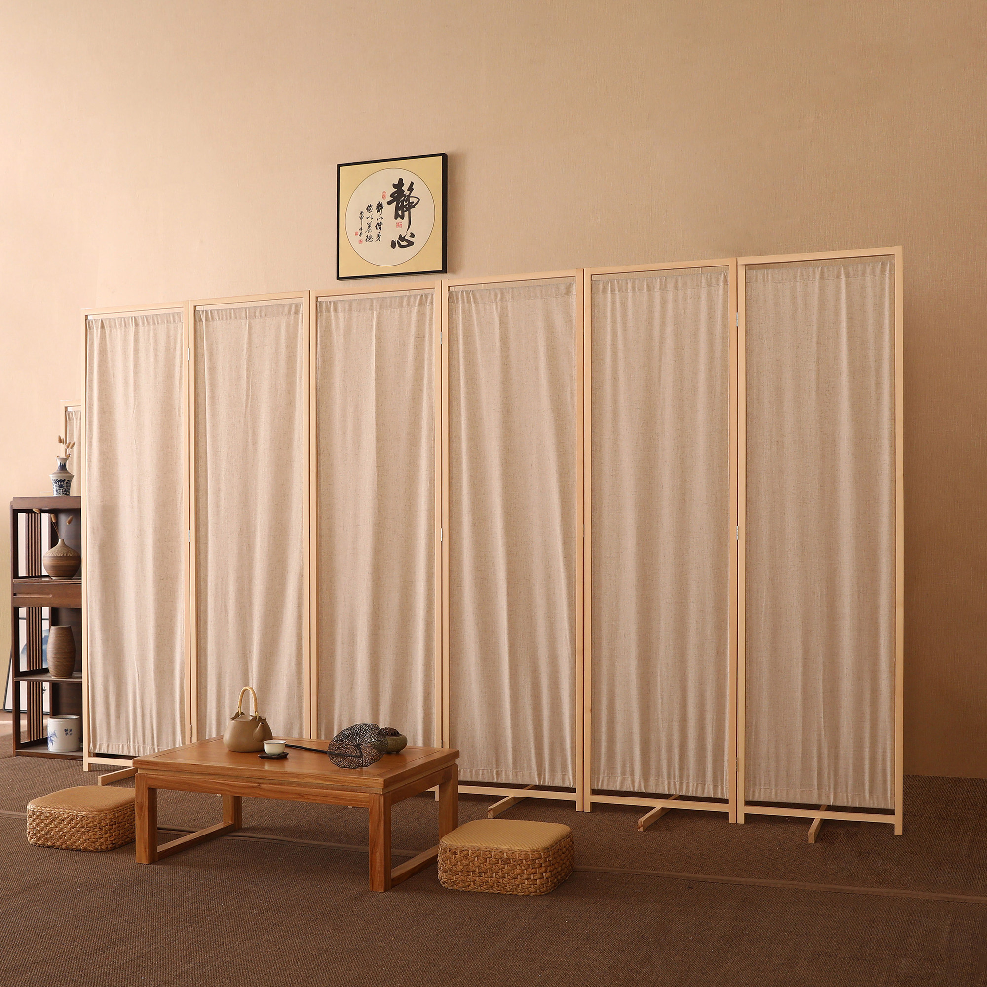 パーテーション 木製折りたたみ式和風パーテーション用布地