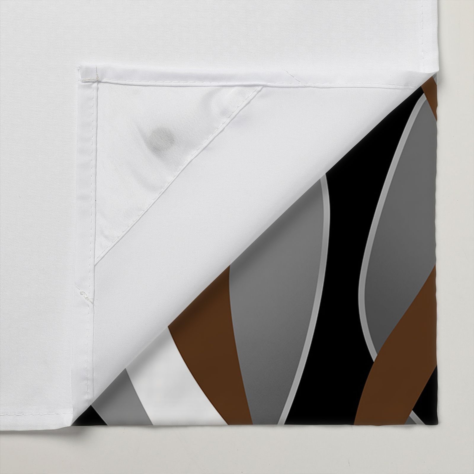 パーテーション 波打つ曲線模様の目隠しパーテーションカーテン