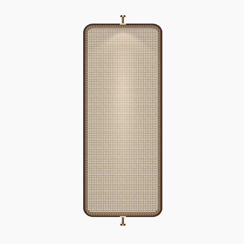 パーテーション 籐編み風天井突っ張り式間仕切りパーテーション