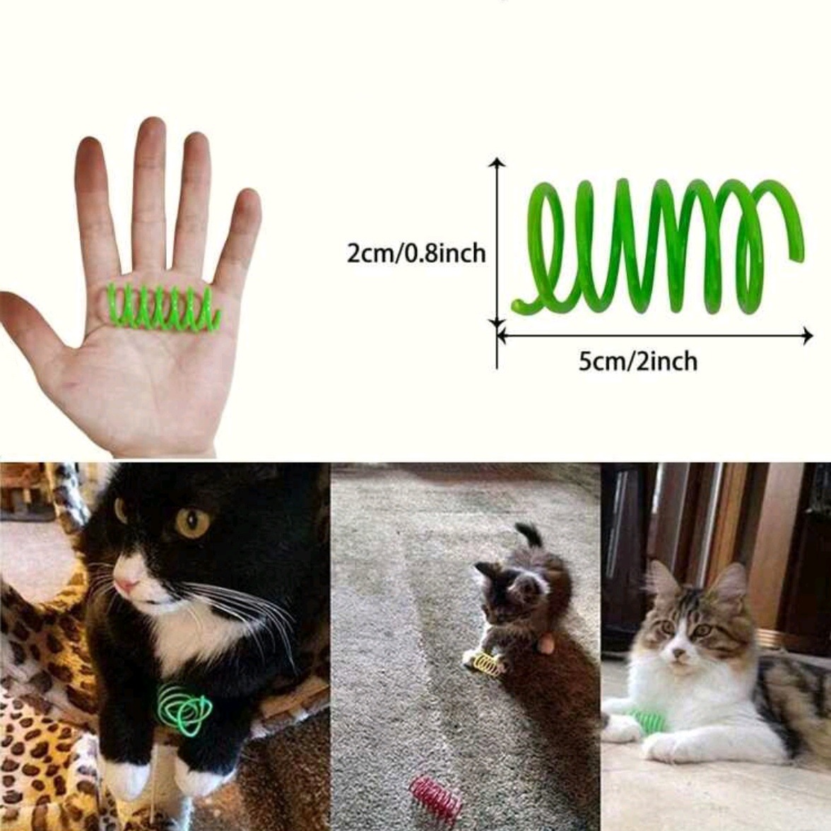 猫 おもちゃ 猫ちゃん夢中ぴょんぴょん弾むばねばね玩具