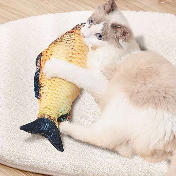 猫 おもちゃ お魚まったり抱き枕 猫じゃらし