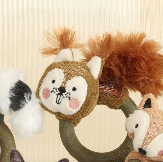 猫 おもちゃ やわらか輪っか型 ふわふわ尻尾の猫じゃらし
