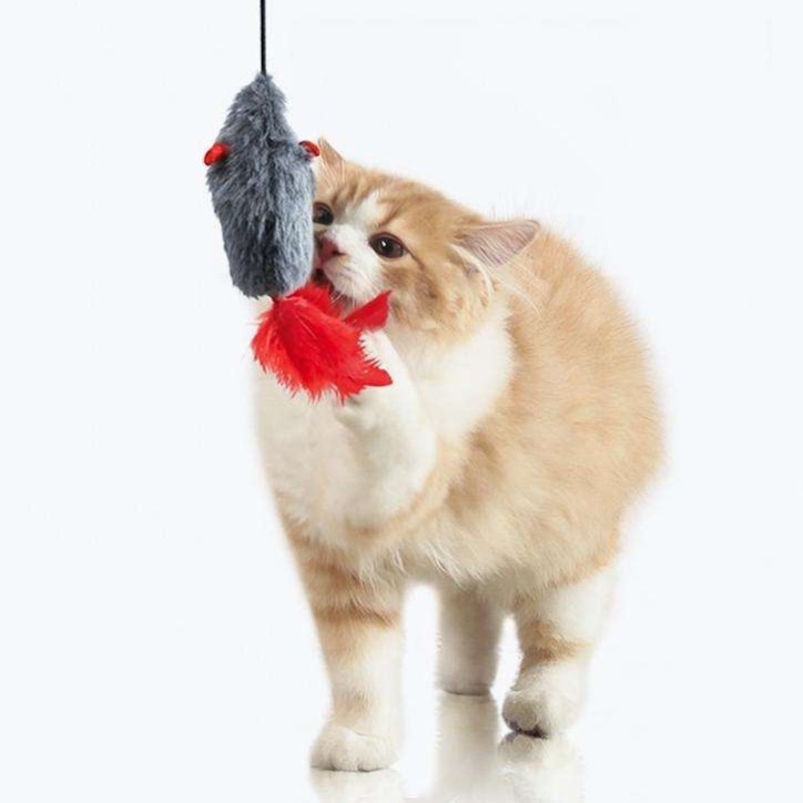 猫 おもちゃ もふもふハンターの羽じゃらし