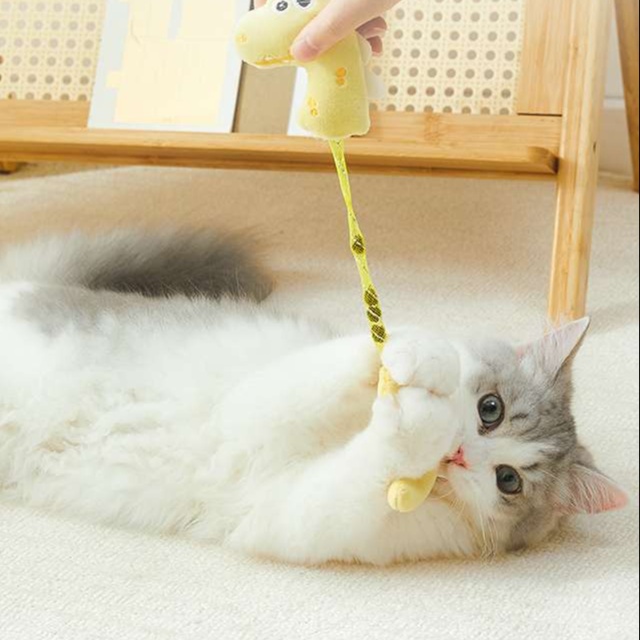 猫 おもちゃ まんまる猫じゃらし 虫嚢果入り