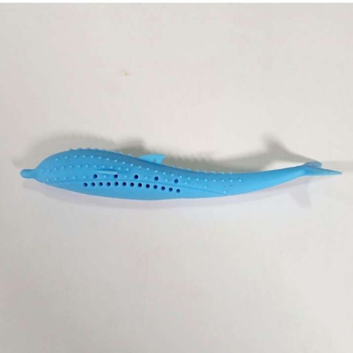 猫 おもちゃ 猫用歯みがき魚型シリコンおもちゃ