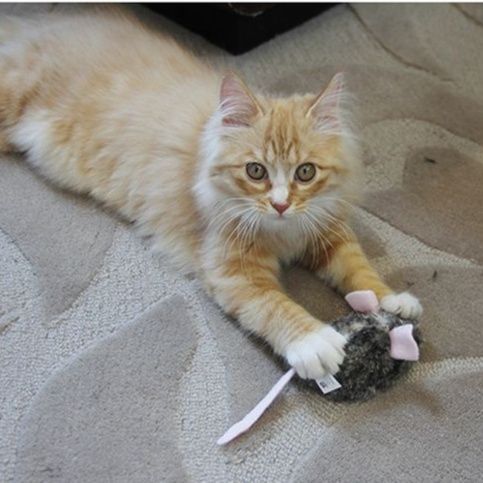 猫 おもちゃ 猫じゃらし ふわふわネズミ