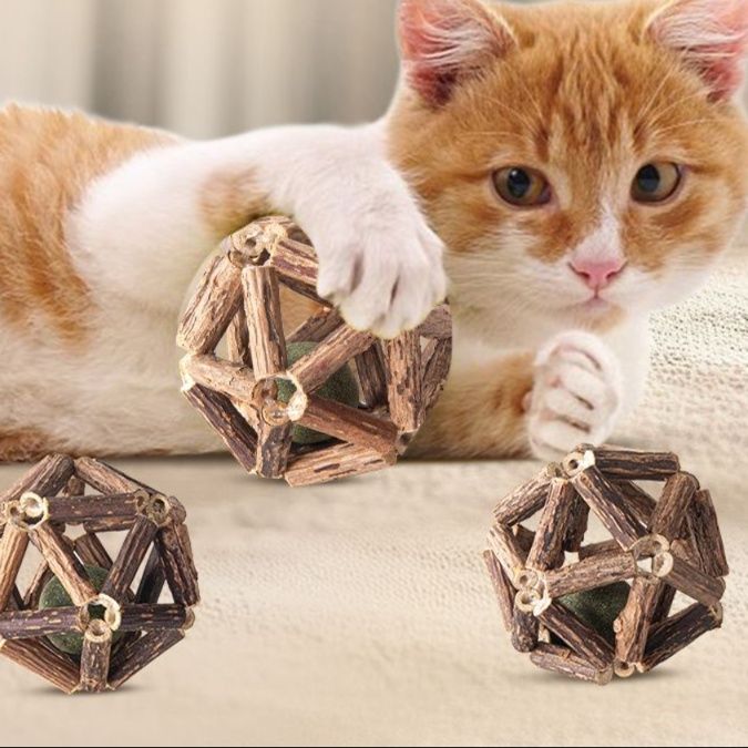 猫 おもちゃ 猫じゃらし 天然麻巻き 歯磨きおもちゃ棒