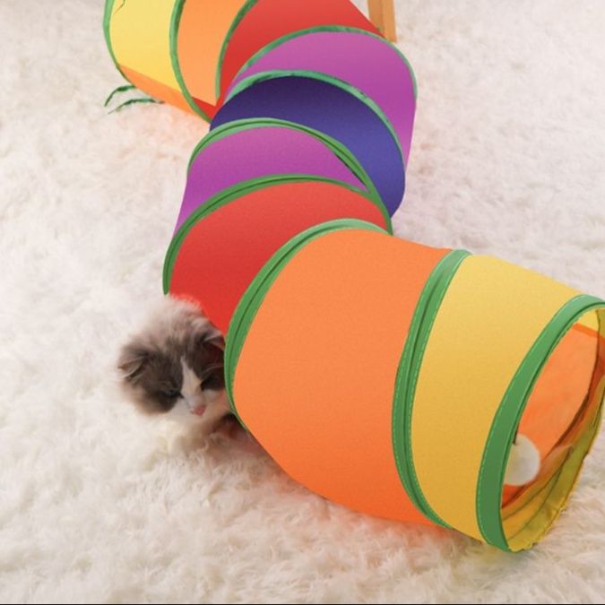 猫 おもちゃ トンネルで遊ぼう！にゃんこのおうち玉じゃらし