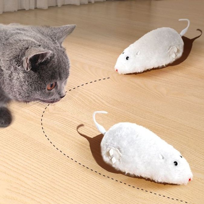 猫 おもちゃ 天然ふわもこ ねずみのおもちゃ