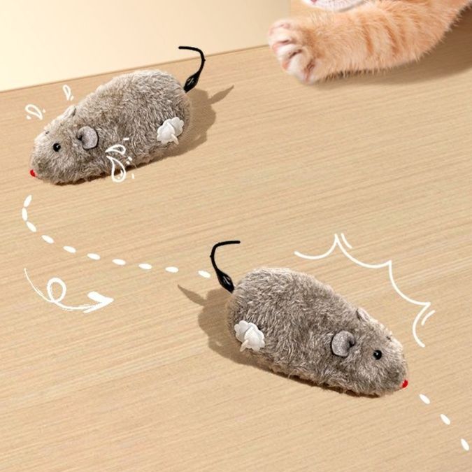 猫 おもちゃ 天然ふわもこ ねずみのおもちゃ