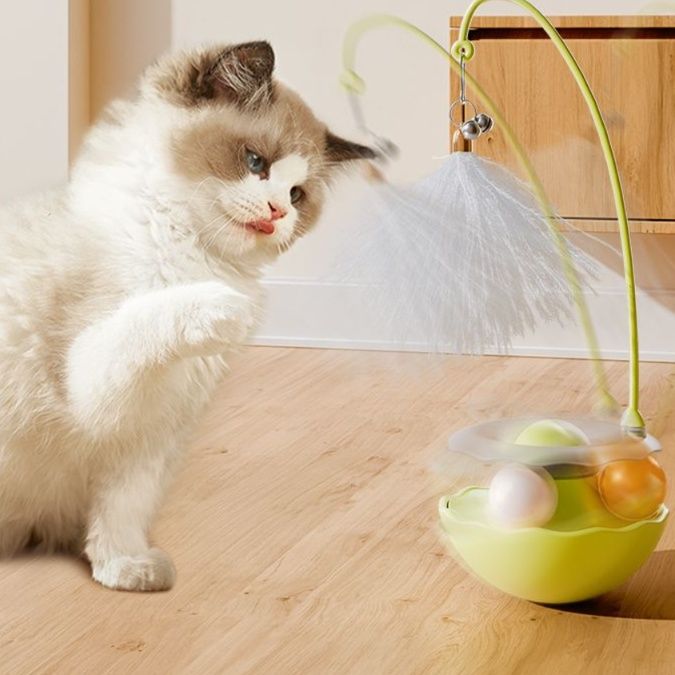 猫 おもちゃ 不倒伸縮式 ワンダーじゃらし