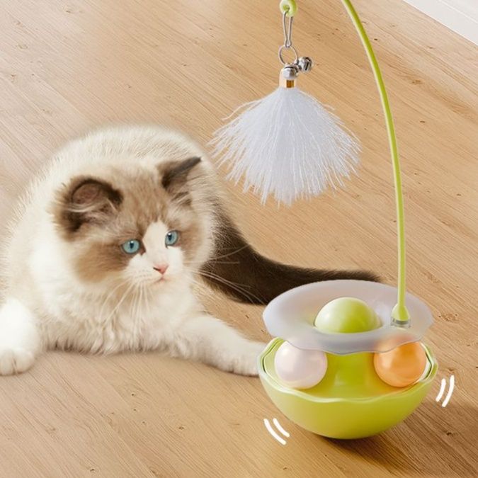 猫 おもちゃ 不倒伸縮式 ワンダーじゃらし