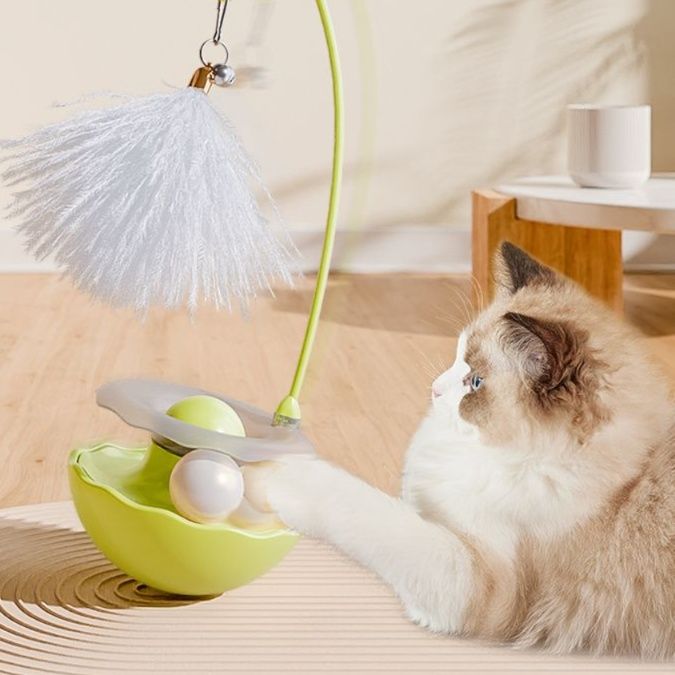 猫 おもちゃ 不倒伸縮式 ワンダーじゃらし