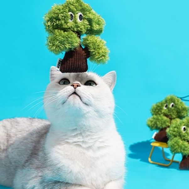 猫 おもちゃ もふもふツリー猫じゃらし