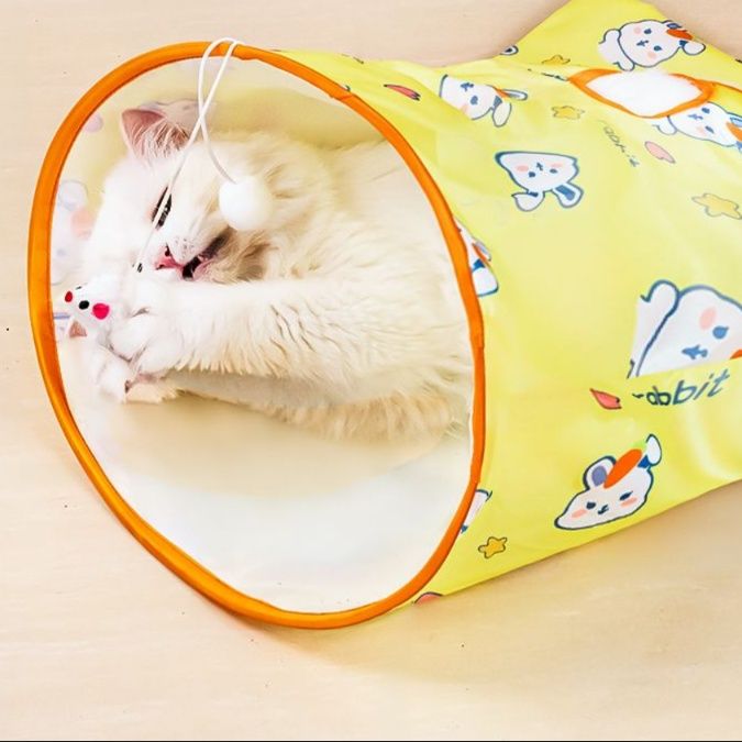 猫 おもちゃ にゃんこのトンネル遊び袋