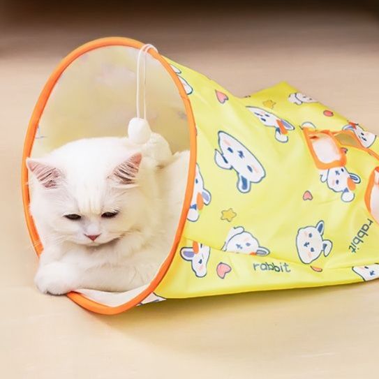 猫 おもちゃ にゃんこのトンネル遊び袋