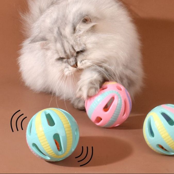 猫 おもちゃ ひとり遊びボール型猫じゃらし