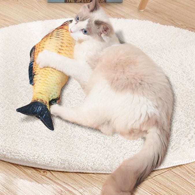猫 おもちゃ お魚まったり抱き枕 猫じゃらし