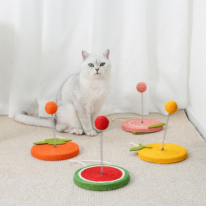 猫 おもちゃ フルーツ型ねこじゃらし スイングボール