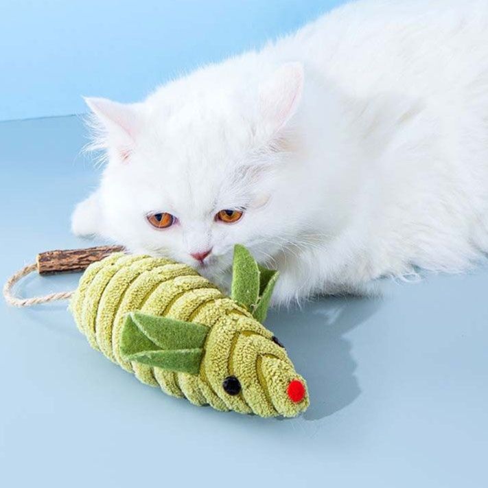 猫 おもちゃ 自然派ネズミの猫じゃらし