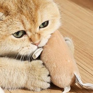 猫 おもちゃ 鳴き声付きネズミの猫じゃらし